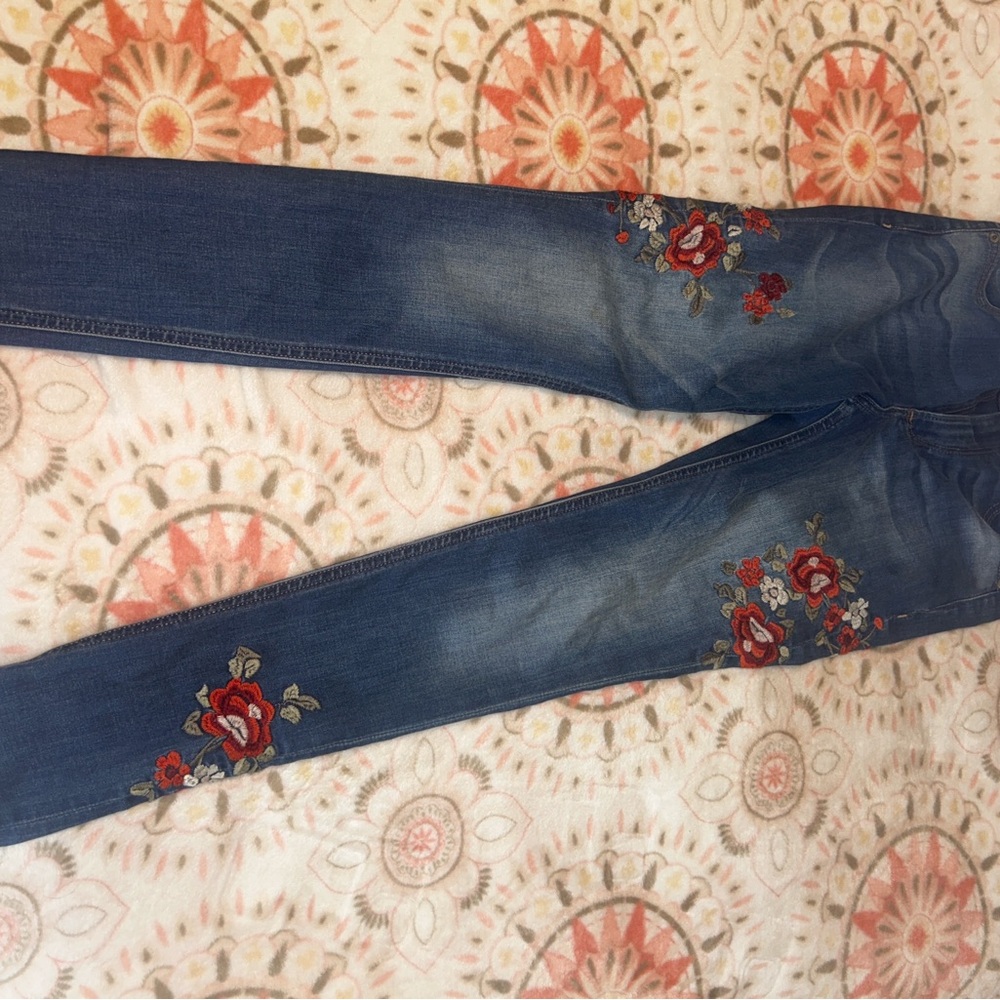 Embroidered express Blue Jeans